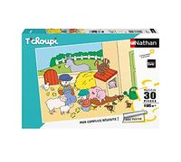 Nathan - Puzzle enfants - 30 pièces - T'choupi à la ferme - Fille ou garçon dès 4 ans - Puzzle de qualité supérieure - Carton épais et résistant - Quotidien & Animaux - 86379