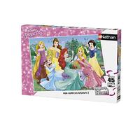 Puzzle N Nathan Puzzle 45 P - Rencontre Avec Les Princesses Disney