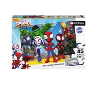 Nathan - Puzzle enfants - 45 pièces - Spidey et ses amis extraordinaires - Fille ou garçon dès 5 ans - Puzzle de qualité supérieure - Carton épais et résistant - Action & Aventure - 86197