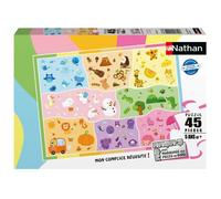 Nathan Puzzle pour enfants Un monde de couleurs 45 pièces dès 5 ans Carton épais et résistant