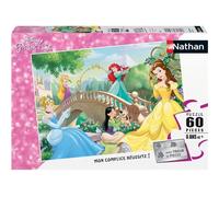 Nathan - Puzzle enfants - 60 pièces - Après-midi entre princesses Disney - Fille ou garçon dès 6 ans - Puzzle de qualité supérieure - Carton épais et résistant - Princesses - 86567