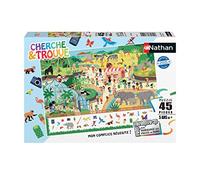 Nathan - Puzzle enfants - 60 pièces - Au jardin (Cherche et trouve) - Fille ou garçon dès 6 ans - Puzzle de qualité supérieure - Carton épais et résistant - Nature - 86153
