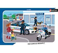 Nathan - Puzzle enfants - Cadre 15 pièces - La police - Fille ou garçon dès 3 ans - Puzzle de qualité supérieure - Carton épais et résistant - Quotidien et Travail - 86139