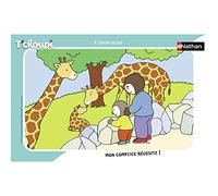 Nathan - Puzzle enfants - Cadre 15 pièces - T'choupi au zoo - Fille ou garçon dès 3 ans - Puzzle de qualité supérieure - Carton épais et résistant - Quotidien & Animaux - 86131