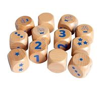 NATHAN SCOLAIRE Dés de 1 à 3 - Lot de 12