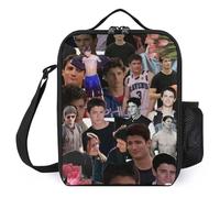 Nathan Scott Sac isotherme réutilisable avec double fermeture éclair et poche avant, parfait pour les pique-niques, la randonnée, le travail