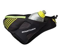 Nathan Sports Peak (535 ML) Gardez Votre Bouteille SpeedDraw à portée de la Main et Bien en Place avec Cette Ceinture légère Qui s’ajuste confortablement au Niveau de la Taille Black