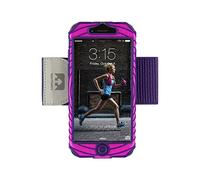 Nathan Sports SonicBoom (iPhone 8) Un Brassard élégant et Anti-humidité protège Votre Smartphone Tout en garantissant Un accès Facile à l’écran Tactile Floro Fuchsia/Imperial Purple