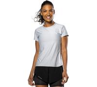 Nathan Women's Qualifier Short-Sleeve Performance Running Top Brume Grise Chaleur 8 (XS) Female