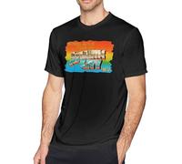 Nathaniel Rateliff The Night Sweats T Shirt Men's Fashion Cotton Crew Neck Short Sleeve Tunics Black Manches Courtes(Medium)