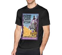 Nathaniel Rateliff The Night Sweats T Shirt Men's Fashion Cotton Crew Neck Short Sleeve Tunics Black Manches Courtes(3X-Large)