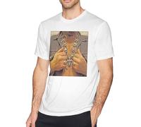 Nathaniel Rateliff The Night Sweats T Shirt Men's Fashion Cotton Crew Neck Short Sleeve Tunics White Manches Courtes(XX-Large)
