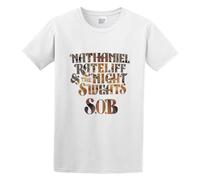 Nathaniel Rateliff & The Night Sweats T-Shirt Mens White Tees Unisex Shirt L