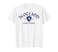 Nation Celtique écossaise établie en 843 T-Shirt Graphique avec Valeur, Homme, Blanc, M