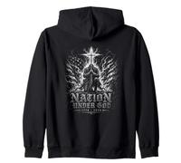 Nation Patriotique américaine sous Dieu 1776 2026 4 Juillet Sweat à Capuche