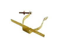 National Artcraft Lot de 10 supports de montage en laiton avec vis pour abat-jour - Se fixe sur la base du module de veilleuse