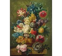 National Gallery Puzzle de 1000 pièces - Fleurs dans un vase - Fabriqué au Royaume-Uni - Incroyablement détaillé - Image haute définition - Planche de puzzle 100 % recyclée