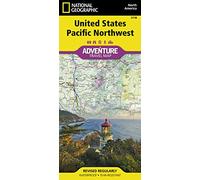National Geographic Adventure Travel Map United States Pacific Northwest