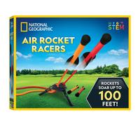 National Geographic Air Rocket Toy - Jump & Launch Duel Rockets Air jusqu'a 100 pieds. Comprend le lanceur 4 fusees a pointe de mousse en plein