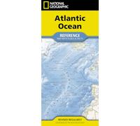 National Geographic Atlantic Ocean Map: (folded with flags and facts)