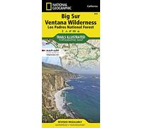 National Geographic Big Sur, Ventana Wilderness Los Padres National Forest Map: Trails Illustrated Other Rec. Areas