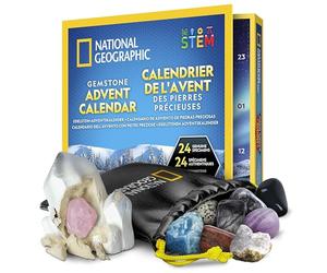 National Geographic Calendrier de l’Avent Minéraux 2026, Enfants 8-12 Ans | Calendrier De L’Avent 2026 Avec 24 Pierres, Collection De Minéraux, Compte À Rebours De Noël, Activité STEM