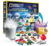NATIONAL GEOGRAPHIC Calendrier de l’Avent Science & Minéraux 2026 - 24 Jours d’Expériences, Gemmes & Activités, Projets STEM pour Enfants 8-12 Ans (Instructions en anglais)