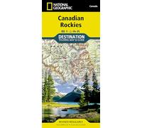 National Geographic Canadian Rockies Map: Destination Map