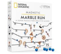 National Geographic Circuit à Billes Magnétique, Jeu STEM pour Enfants | Rails Magnétiques, Pièces d’Action et Billes pour Créer des Parcours, Labyrinthes et Constructions STEM d’Ingénierie