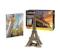 National Geographic - Eiffel Tower | Maquette A Construire | Puzzle 3D Adulte Et Puzzle 3D Enfant | Maquette Jouet Enfant 8 Ans | Puzzles 3D | 80 Pièces