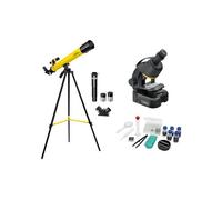 National Geographic ensemble de télescope et microscope en aluminium noir/jaune