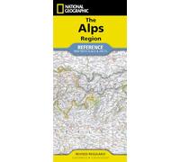 National Geographic European Alps Map: [folded with flags and facts]