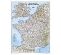 National Geographic France, Belgium, And The Netherlands Wall Map - Classic (23.5 X 30.25 In)