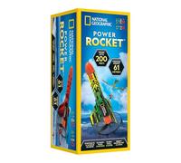 National Geographic fusée Power Rocket pour Enfants - Fusée motorisée Rechargeable avec Rampe de Lancement, atteint 60 mètres de Hauteur, Jouet d’extérieur à atterrissage sécurisé