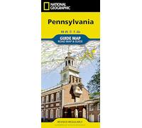 National Geographic Guide Map Pennsylvania: Road Map & Guide