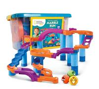National Geographic Kids Junior Jumbo Marble Run - Jouet de 80 pièces avec bac de rangement, balles sans danger pour les enfants et labyrinthe en marbre à construire pour les tout-petits et les