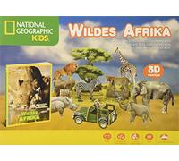 National Geographic KiDS - Wildes Afrika 3D Puzzle Box incl. Buch