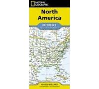 National Geographic North America Map (Folded With Flags And Facts)
