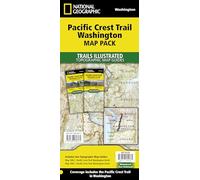National Geographic Pacific Crest Trail Washington Map Pack: North and South