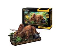 National Geographic Puzzle 3D en bois Triceratops 44 pièces