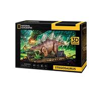 National Geographic - Puzzle 3D Stegosaurus | Puzzle 3D Enfant | Puzzles 3D Dinosaure De National Geographic | Puzzles 3D Modèles À Assembler | 62 Pièces