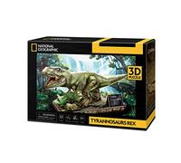 National Geographic - Puzzle 3D Tryannosaurus Rex | Puzzle 3D Enfant | Puzzles 3D Dinosaure De National Geographic | Puzzles 3D Modèles À Assembler | 52 Pièces