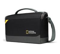 National Geographic Sac à Bandoulière (M) pour Appareil Photo Reflex Numérique et Hybride avec Objectifs et Accessoires, Compartiment Tablette, Sangle Réglable, NG E1 2370, Noir [Exclusivité Amazon]