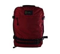 National Geographic - Sac à dos unisexe Hybrid avec un compartiment de couleur rouge