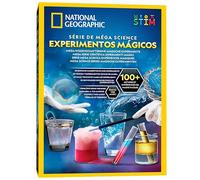 NATIONAL GEOGRAPHIC Science Magic Kit - Plus de 100 expériences scientifiques et tours de magie pour enfants, coffret de chimie et kit d’activités STEM, jouet éducatif et amusant pour enfants