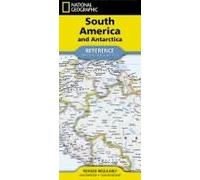 National Geographic South America And Antarctica Map (Folded With Flags And Facts)