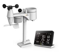 NATIONAL GEOGRAPHIC Station météo radio SC avec capteur extérieur 8-en-1 et changement de couleur