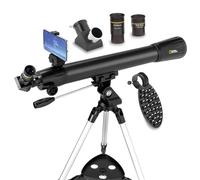 National Geographic Télescope astronomique réfracteur 70 mm avec optique entièrement revêtue, trépied réglable et application d'astronomie pour jeunes astronomes et observateurs du ciel adultes