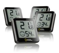 NATIONAL GEOGRAPHIC Thermo-/Hygromètre Tempy kit de 4 pièces
