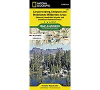 National Geographic Trails Illustrated Map Carson-Iceberg, Emigrant & Mokleumne Wilderness Areas: Eldorado, Humboldt-Toiyabe, Stanislaus National Forests California, USA, Outdoor Recreation Map